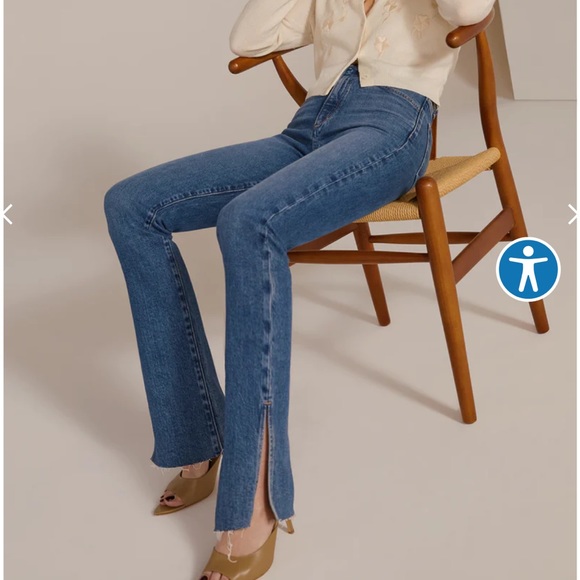 Favorite Daughter THE VALENTINA SHORTIE SUPER HIGH RISE CIGARETTE - Laurel - Picture 4 of 6